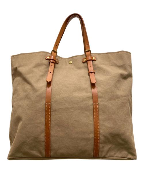 BEAU DESSIN（ボーデッサン）BEAU DESSIN (ボーデッサン) Efffy (エフィ) キャンバスレザー トートバッグ ブラウンの古着・服飾アイテム