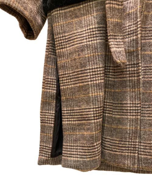 CULLNI（クルニ）CULLNI (クルニ) チェックフードコート ベージュ サイズ:２の古着・服飾アイテム