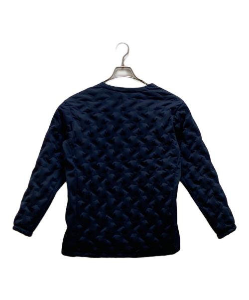 DESCENTE（デサント）DESCENTE (デサント) ノーカラーダウジャケット ネイビー サイズ:mの古着・服飾アイテム