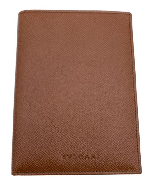 BVLGARI（ブルガリ）BVLGARI (ブルガリ) レザーカードケース ブラウンの古着・服飾アイテム