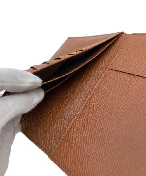 BVLGARI（ブルガリ）BVLGARI (ブルガリ) レザーカードケース ブラウンの古着・服飾アイテム