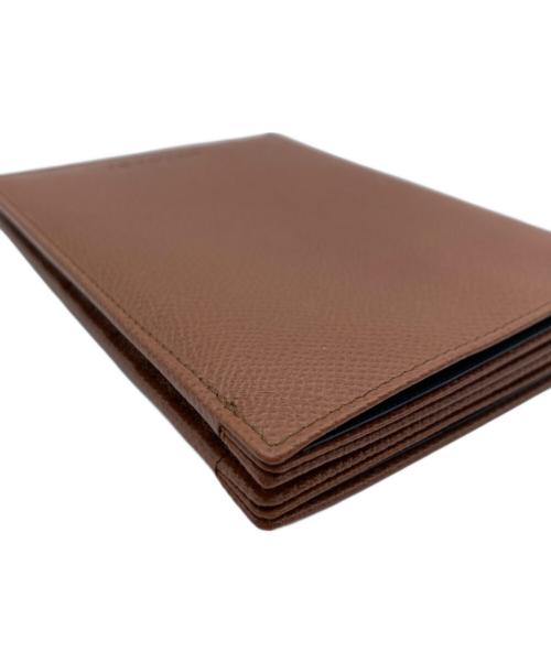 BVLGARI（ブルガリ）BVLGARI (ブルガリ) レザーカードケース ブラウンの古着・服飾アイテム