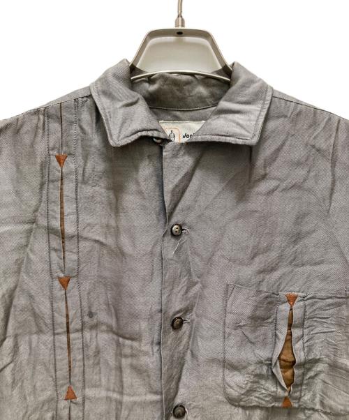 JOCKEY（ジョッキー）JOCKEY (ジョッキー) 60sオープンカラーシャツ グレー サイズ:Mの古着・服飾アイテム