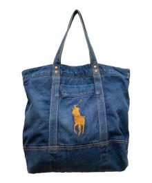 POLO RALPH LAUREN（ポロ・ラルフローレン）の古着「デニムトートバッグ」｜インディゴ