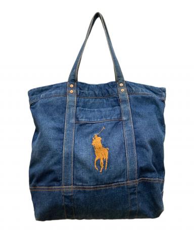 Polo Ralph Lauren デニム トートバッグ 中古・古着通販】POLO RALPH LAUREN (ポロ・ラルフローレン) デニム