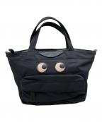 ANYA HINDMARCHアニヤ・ハインドマーチ）の古着「ミニ アイズ 2way トートバッグ」｜ブラック