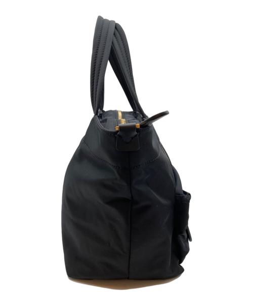 ANYA HINDMARCH（アニヤ・ハインドマーチ）ANYA HINDMARCH (アニヤ・ハインドマーチ) ミニ アイズ 2way トートバッグ ブラックの古着・服飾アイテム