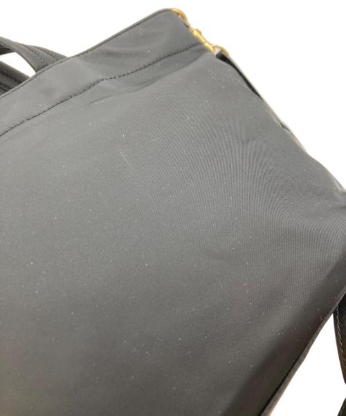 ANYA HINDMARCH（アニヤ・ハインドマーチ）ANYA HINDMARCH (アニヤ・ハインドマーチ) ミニ アイズ 2way トートバッグ ブラックの古着・服飾アイテム