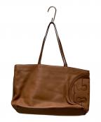 TORY BURCHトリーバーチ）の古着「レザートートバッグ」｜ベージュ