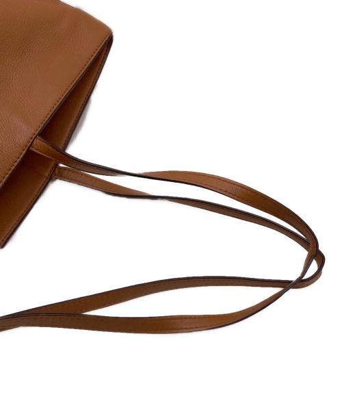 TORY BURCH（トリーバーチ）TORY BURCH (トリーバーチ) レザートートバッグ ベージュの古着・服飾アイテム