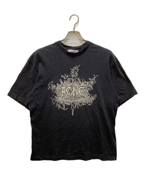 Acne studios（アクネ ストゥディオズ）ACNE STUDIOS (アクネ ストゥディオズ) グロー イン ザ ダーク ロゴTシャツ ブラック サイズ:XXSの古着・服飾アイテム