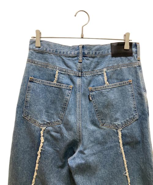 jieda（ジエダ）Jieda (ジエダ) SWITCHING OVER DENIM PANTS インディゴ サイズ:1の古着・服飾アイテム