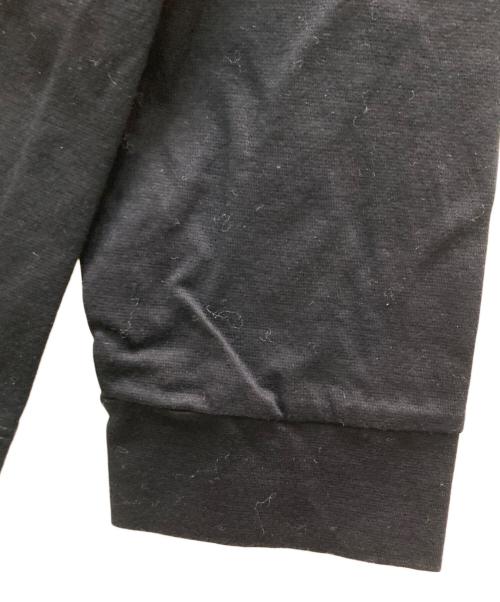 BLACK LABEL CRESTBRIDGE（ブラックレーベル クレストブリッジ）BLACK LABEL CRESTBRIDGE (ブラックレーベル クレストブリッジ) デザイン切り替え ロゴプリント ロングスリーブカットソー ブラック サイズ:LLの古着・服飾アイテム