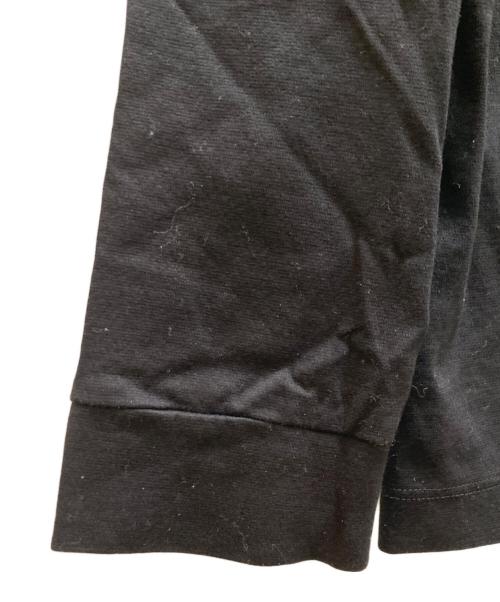 BLACK LABEL CRESTBRIDGE（ブラックレーベル クレストブリッジ）BLACK LABEL CRESTBRIDGE (ブラックレーベル クレストブリッジ) デザイン切り替え ロゴプリント ロングスリーブカットソー ブラック サイズ:LLの古着・服飾アイテム