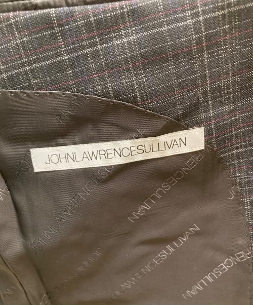 JOHN LAWRENCE SULLIVAN（ジョン ローレンス サリバン）JOHN LAWRENCE SULLIVAN (ジョン ローレンス サリバン) チェックウールテーラードジャケット ブラック サイズ:46の古着・服飾アイテム