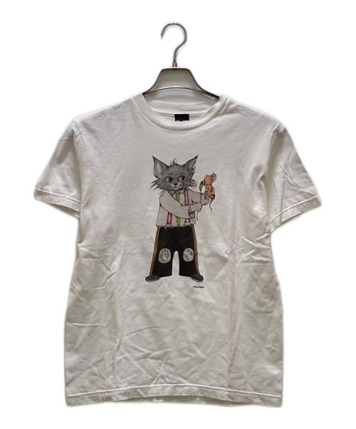 Tom&Jerry（トムトジェリー）Tom&Jerry (トムトジェリー) Yuko Higuchi (ユウコ ヒグチ) コラボプリントTシャツ ホワイト サイズ:Sの古着・服飾アイテム