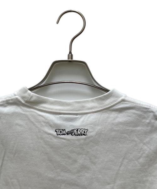Tom&Jerry（トムトジェリー）Tom&Jerry (トムトジェリー) Yuko Higuchi (ユウコ ヒグチ) コラボプリントTシャツ ホワイト サイズ:Sの古着・服飾アイテム