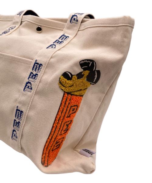 ear PAPILLONNER（イアパピヨネ）ear PAPILLONNER (イアパピヨネ) PEZ (ペッツ) コラボキャンバストートバッグ 未使用品の古着・服飾アイテム