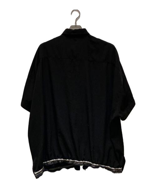 GROUND Y（グラウンドワイ）GROUND Y (グラウンドワイ) テープドルマンビッグシャツ ブラック サイズ:1の古着・服飾アイテム