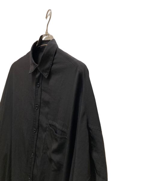GROUND Y（グラウンドワイ）GROUND Y (グラウンドワイ) テープドルマンビッグシャツ ブラック サイズ:1の古着・服飾アイテム