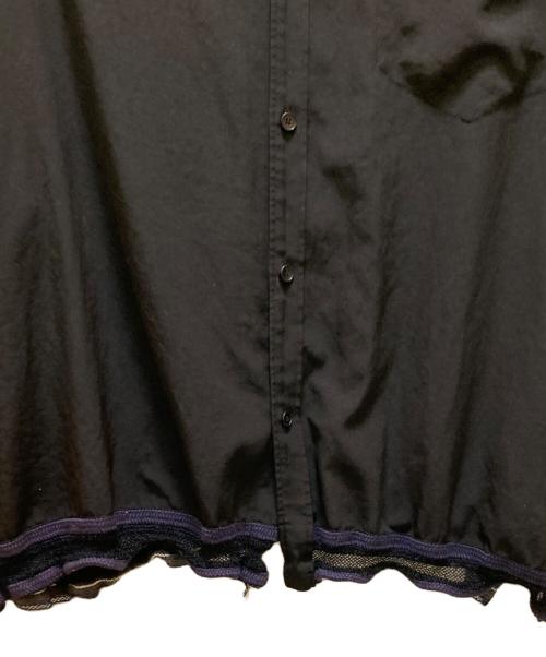 GROUND Y（グラウンドワイ）GROUND Y (グラウンドワイ) テープドルマンビッグシャツ ブラック サイズ:1の古着・服飾アイテム