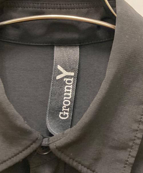 GROUND Y（グラウンドワイ）GROUND Y (グラウンドワイ) テープドルマンビッグシャツ ブラック サイズ:1の古着・服飾アイテム