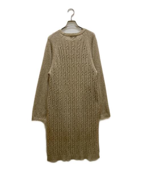 s'yte（サイト）s'yte (サイト) 段違いロングケーブルニット ベージュ サイズ:３の古着・服飾アイテム