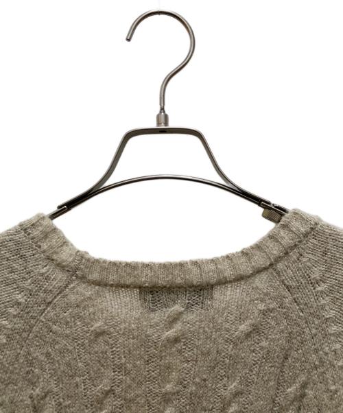 s'yte（サイト）s'yte (サイト) 段違いロングケーブルニット ベージュ サイズ:３の古着・服飾アイテム
