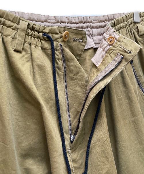 Y's BANG ON!（ワイズバングオン！）Y's BANG ON! (ワイズバングオン！) サルエルパンツ カーキ サイズ:2の古着・服飾アイテム