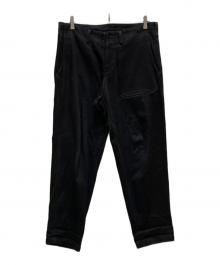 Yohji Yamamoto pour homme（ヨウジヤマモト プールオム）の古着「左ファスナーポケットデニムパンツ」｜ブラック