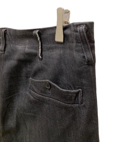 Yohji Yamamoto pour homme（ヨウジヤマモト プールオム）Yohji Yamamoto pour homme (ヨウジヤマモト プールオム) 左ファスナーポケットデニムパンツ ブラック サイズ:2の古着・服飾アイテム