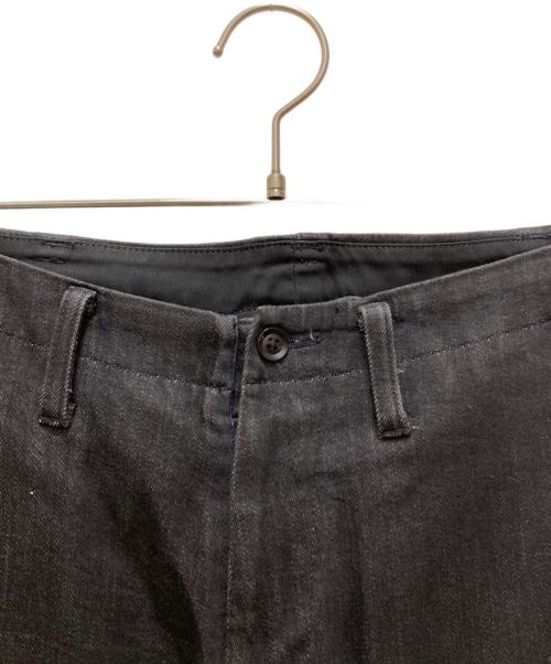 Yohji Yamamoto pour homme（ヨウジヤマモト プールオム）Yohji Yamamoto pour homme (ヨウジヤマモト プールオム) 左ファスナーポケットデニムパンツ ブラック サイズ:2の古着・服飾アイテム