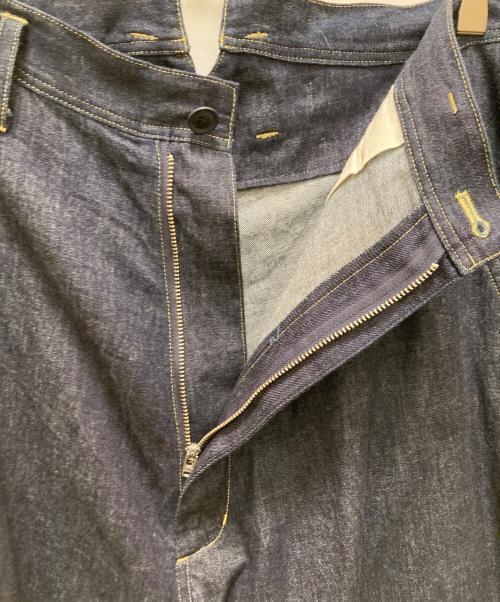 GROUND Y（グラウンドワイ）GROUND Y (グラウンドワイ) ワイドデニムパンツ インディゴ サイズ:3の古着・服飾アイテム