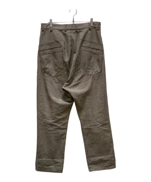 Yohji Yamamoto pour homme（ヨウジヤマモト プールオム）Yohji Yamamoto pour homme (ヨウジヤマモト プールオム) グレンチェックサルエルパンツ ホワイト×ブラック サイズ:2の古着・服飾アイテム