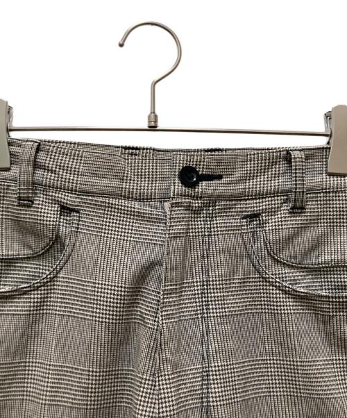 Yohji Yamamoto pour homme（ヨウジヤマモト プールオム）Yohji Yamamoto pour homme (ヨウジヤマモト プールオム) グレンチェックサルエルパンツ ホワイト×ブラック サイズ:2の古着・服飾アイテム