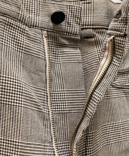 Yohji Yamamoto pour homme（ヨウジヤマモト プールオム）Yohji Yamamoto pour homme (ヨウジヤマモト プールオム) グレンチェックサルエルパンツ ホワイト×ブラック サイズ:2の古着・服飾アイテム