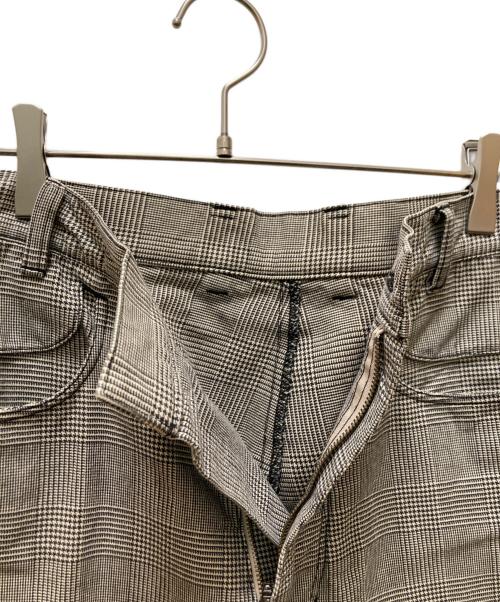 Yohji Yamamoto pour homme（ヨウジヤマモト プールオム）Yohji Yamamoto pour homme (ヨウジヤマモト プールオム) グレンチェックサルエルパンツ ホワイト×ブラック サイズ:2の古着・服飾アイテム