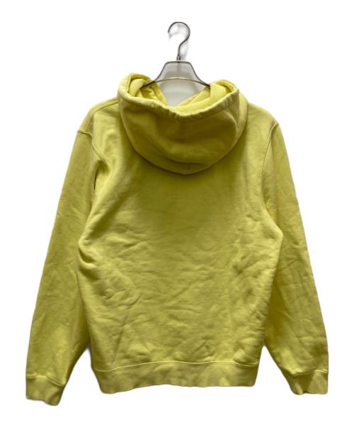 stussy（ステューシー）stussy (ステューシー) ロゴアップリケプルオーバーパーカー イエロー サイズ:Ⅼの古着・服飾アイテム