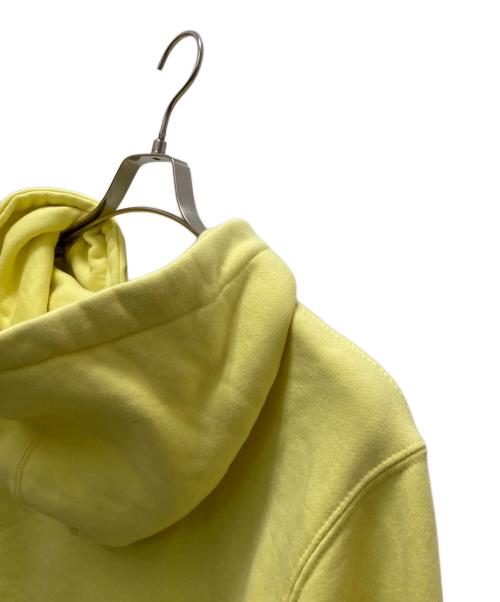 stussy（ステューシー）stussy (ステューシー) ロゴアップリケプルオーバーパーカー イエロー サイズ:Ⅼの古着・服飾アイテム