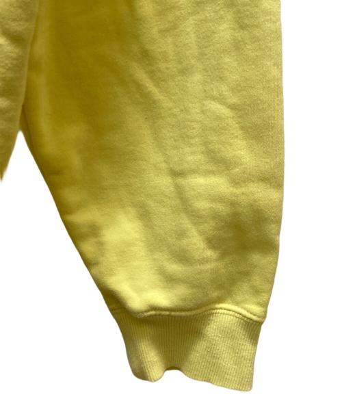 stussy（ステューシー）stussy (ステューシー) ロゴアップリケプルオーバーパーカー イエロー サイズ:Ⅼの古着・服飾アイテム