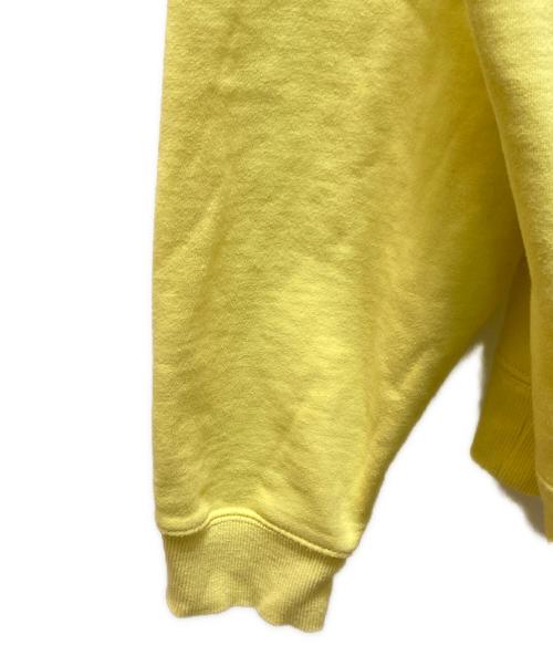stussy（ステューシー）stussy (ステューシー) ロゴアップリケプルオーバーパーカー イエロー サイズ:Ⅼの古着・服飾アイテム