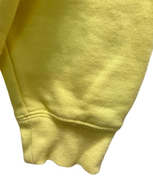 stussy（ステューシー）stussy (ステューシー) ロゴアップリケプルオーバーパーカー イエロー サイズ:Ⅼの古着・服飾アイテム