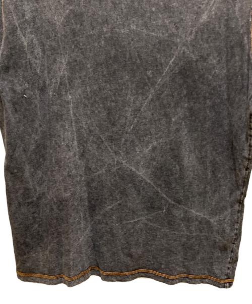 DIESEL（ディーゼル）DIESEL (ディーゼル) ウォッシュ加工プリントTシャツ グレー サイズ:XXLの古着・服飾アイテム