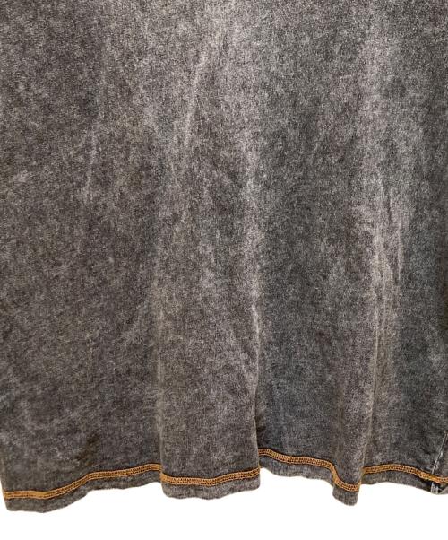 DIESEL（ディーゼル）DIESEL (ディーゼル) ウォッシュ加工プリントTシャツ グレー サイズ:XXLの古着・服飾アイテム