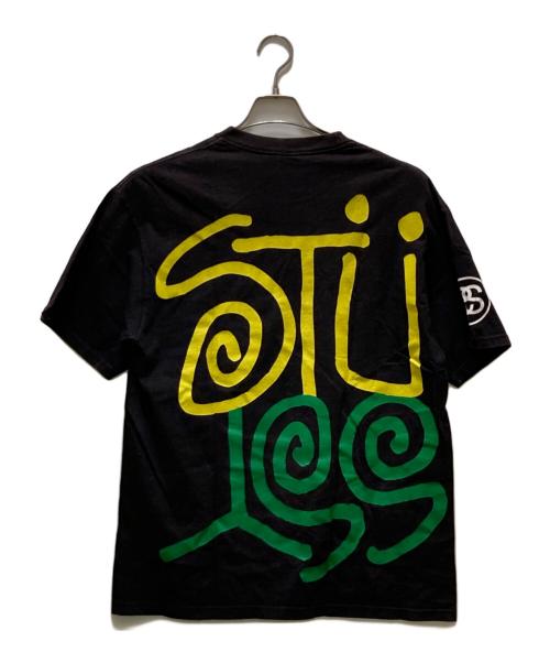 stussy（ステューシー）stussy (ステューシー) ラスタデカロゴTシャツ ブラック サイズ:Ⅼの古着・服飾アイテム