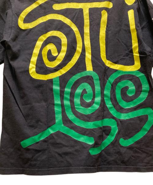 stussy（ステューシー）stussy (ステューシー) ラスタデカロゴTシャツ ブラック サイズ:Ⅼの古着・服飾アイテム