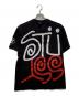 stussy（ステューシー）の古着「ラスタデカロゴTシャツ」｜ブラック