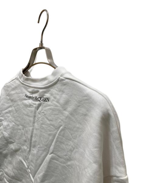 ALEXANDER McQUEEN（アレキサンダーマックイーン）ALEXANDER McQUEEN (アレキサンダーマックイーン) グラフィックデザインスウェット ホワイト×レッド サイズ:38　160/84Aの古着・服飾アイテム
