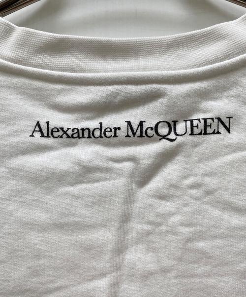 ALEXANDER McQUEEN（アレキサンダーマックイーン）ALEXANDER McQUEEN (アレキサンダーマックイーン) グラフィックデザインスウェット ホワイト×レッド サイズ:38　160/84Aの古着・服飾アイテム