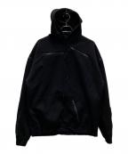 WIND AND SEA×WILDSIDE YOHJI YAMAMOTOウィンダンシー×ワイルドサイド ヨウジ ヤマモト）の古着「コラボマルチジッププルオーバーパーカー」｜ブラック
